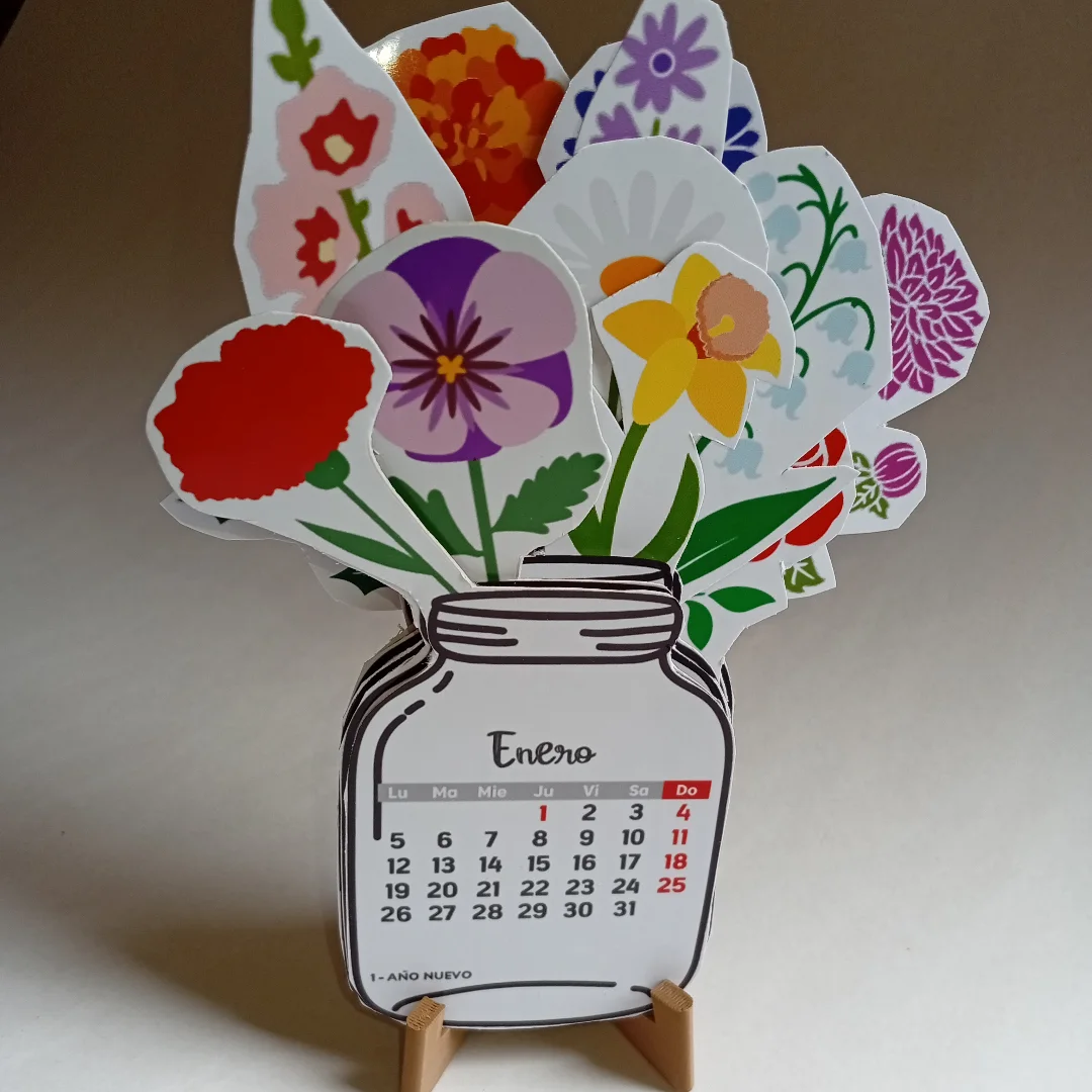 Croquera con diseño floral