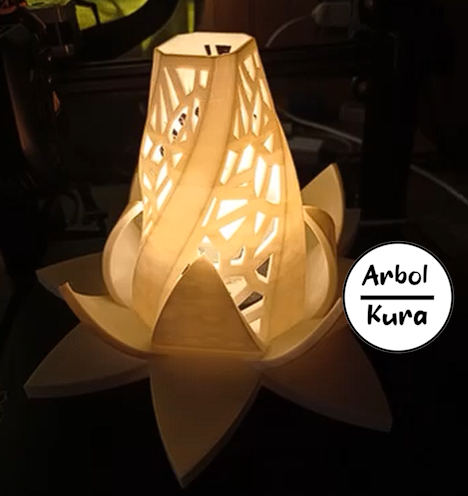 Lámpara personalizada en impresión 3D